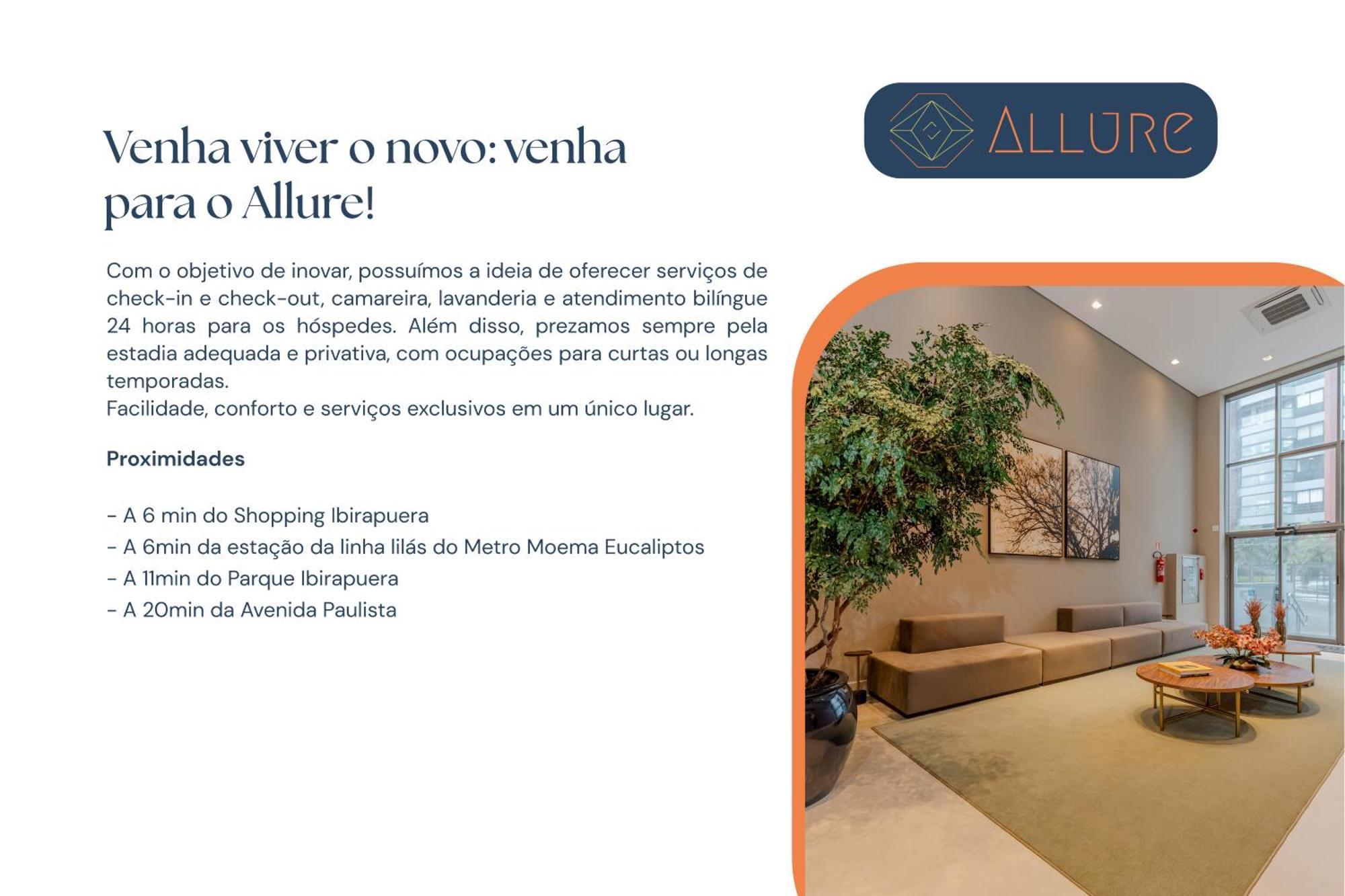 Apartamentos Studio Allure Moema - Com Cafe Da Manha Opcional, Recepcao E Valet 24 Horas São Paulo Eksteriør bilde
